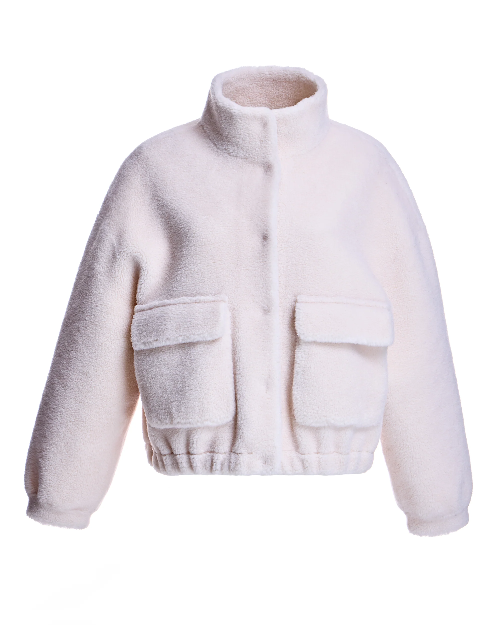 Cropped Lambswool Jacket - Image 2