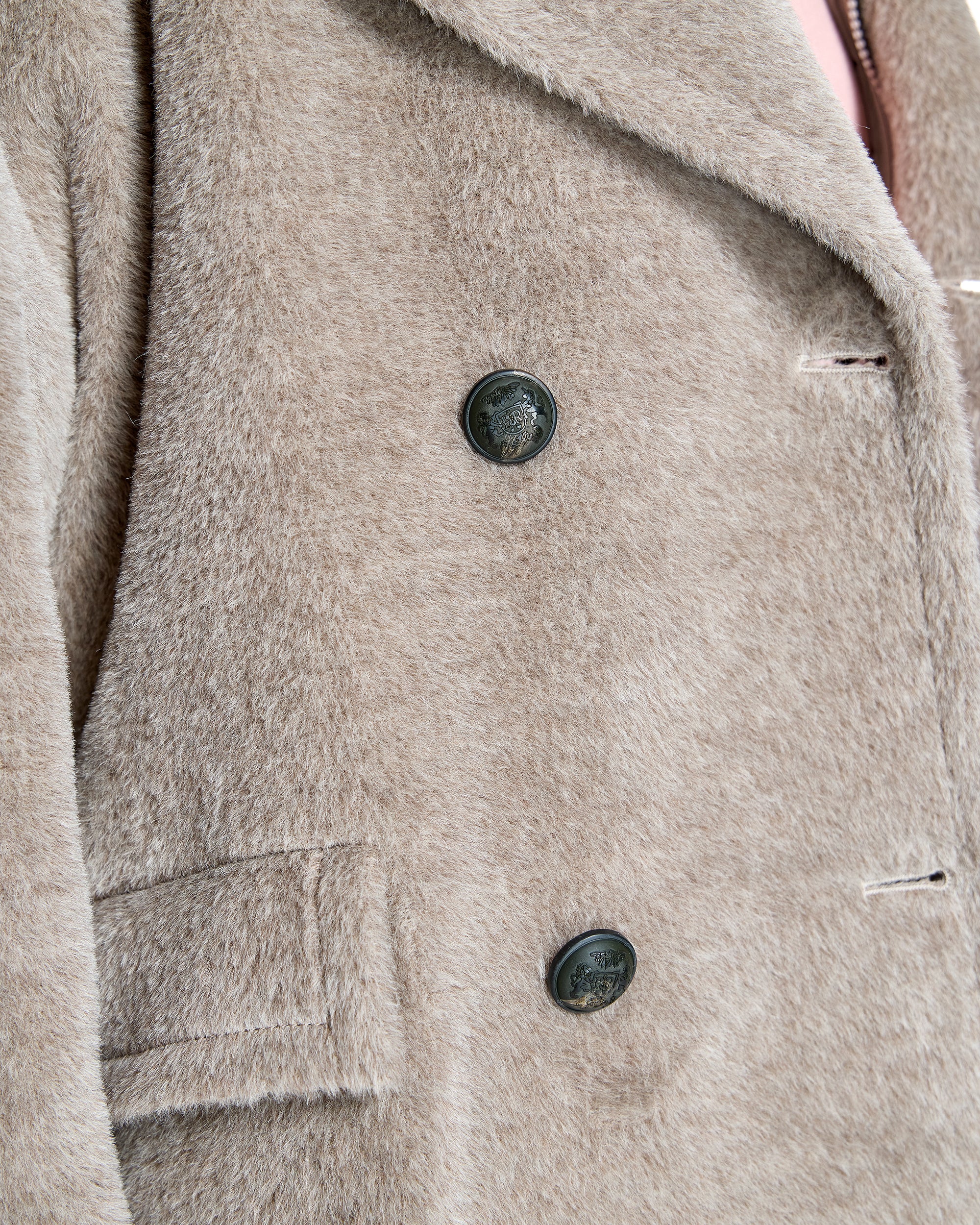 Alpaca Blend Pea Jacket-Maximilian - Image 6