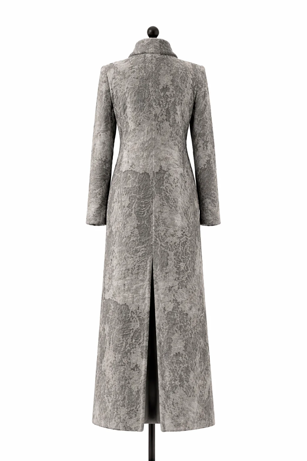 Archive & Vintage Famous High Fashion Designer Silver Swakara Lamb Coat -54" - Image 2