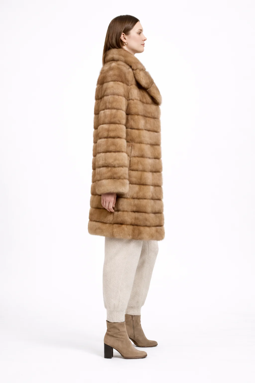 Golden Tortora Russian Sable Coat -39" - Image 3