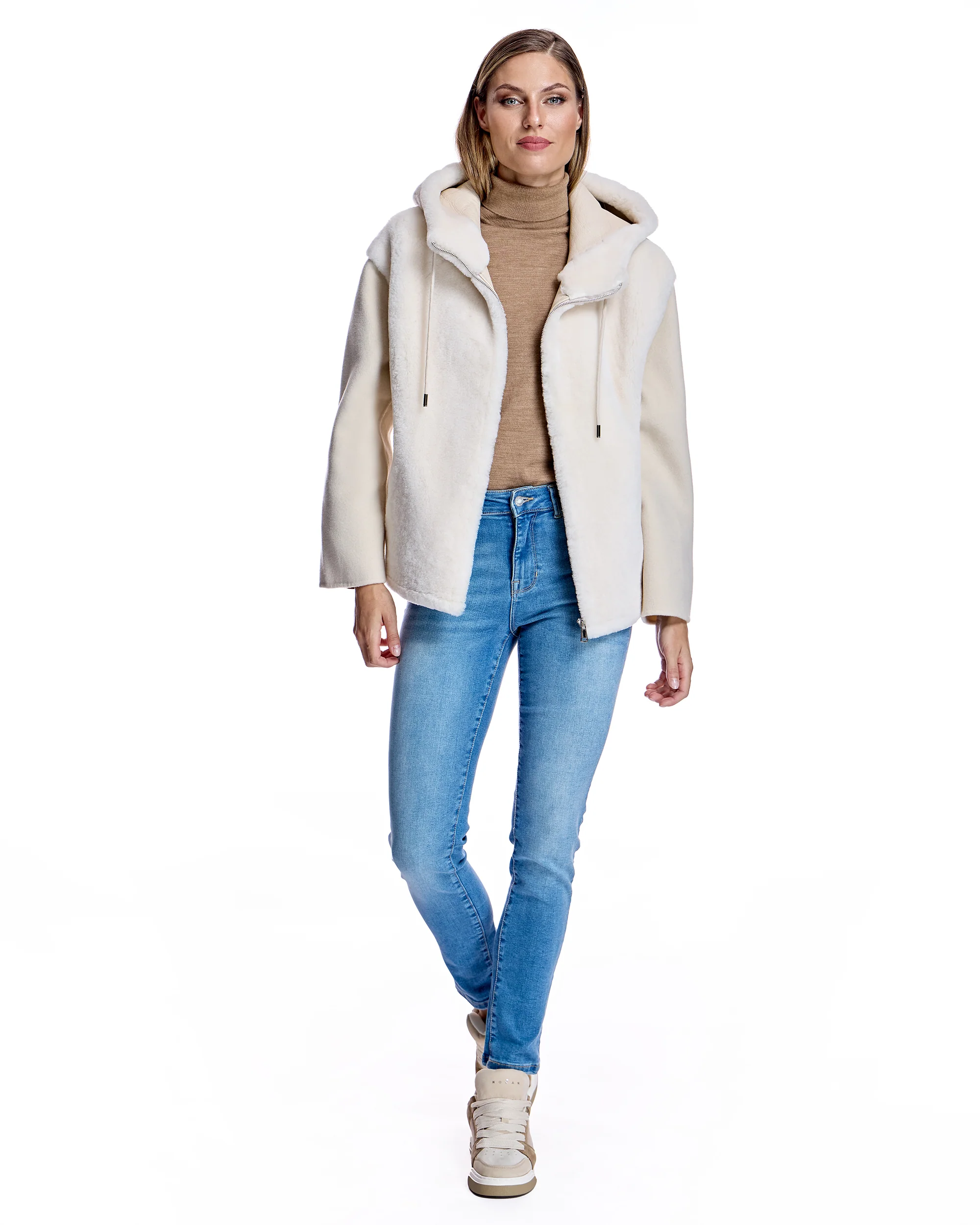 Hooded Shearling and Wool Jacket-Maximilian - Image 7