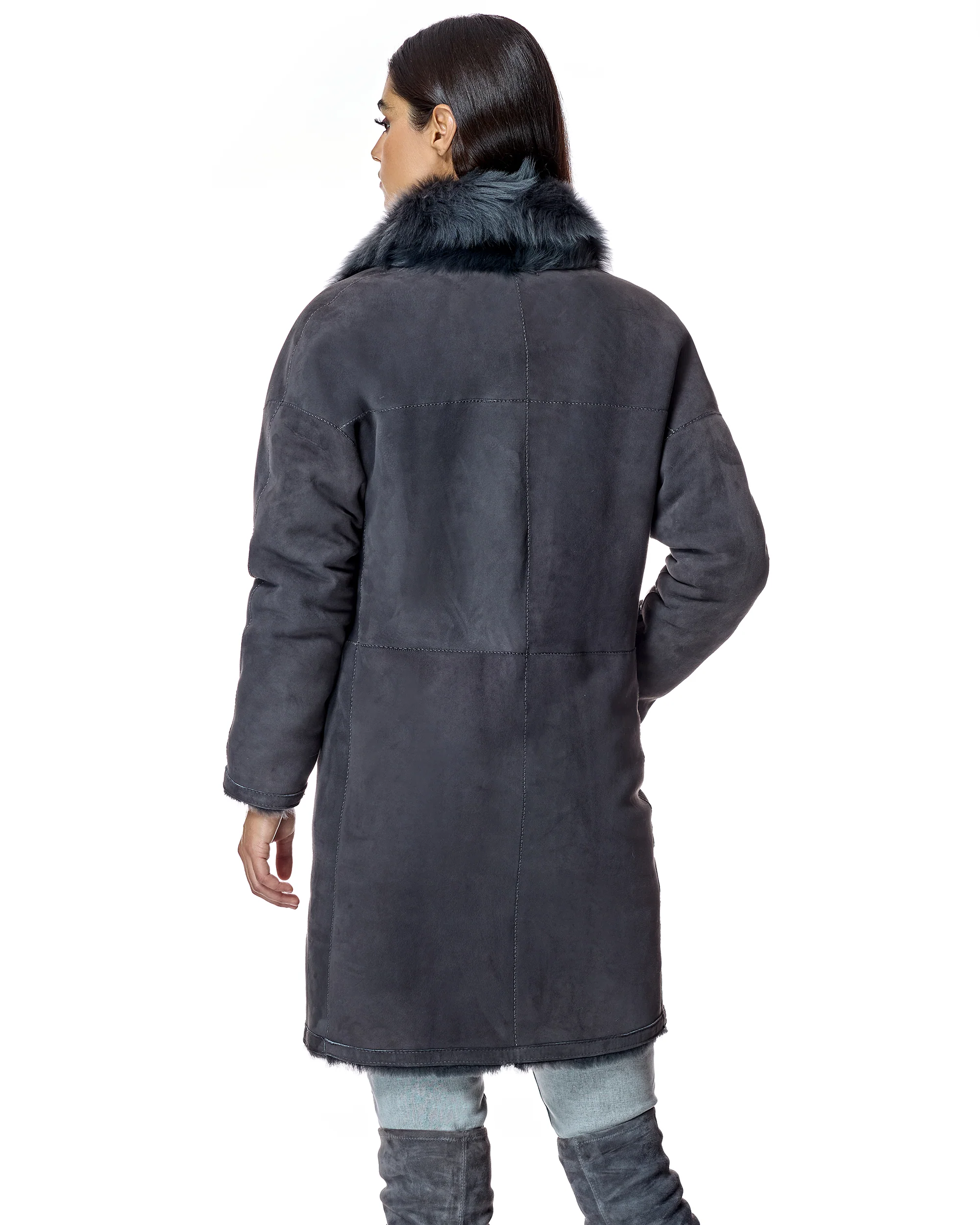 Julia & Stella by Maximilian Reversible Shearling Jacket-Maximilian - Image 2