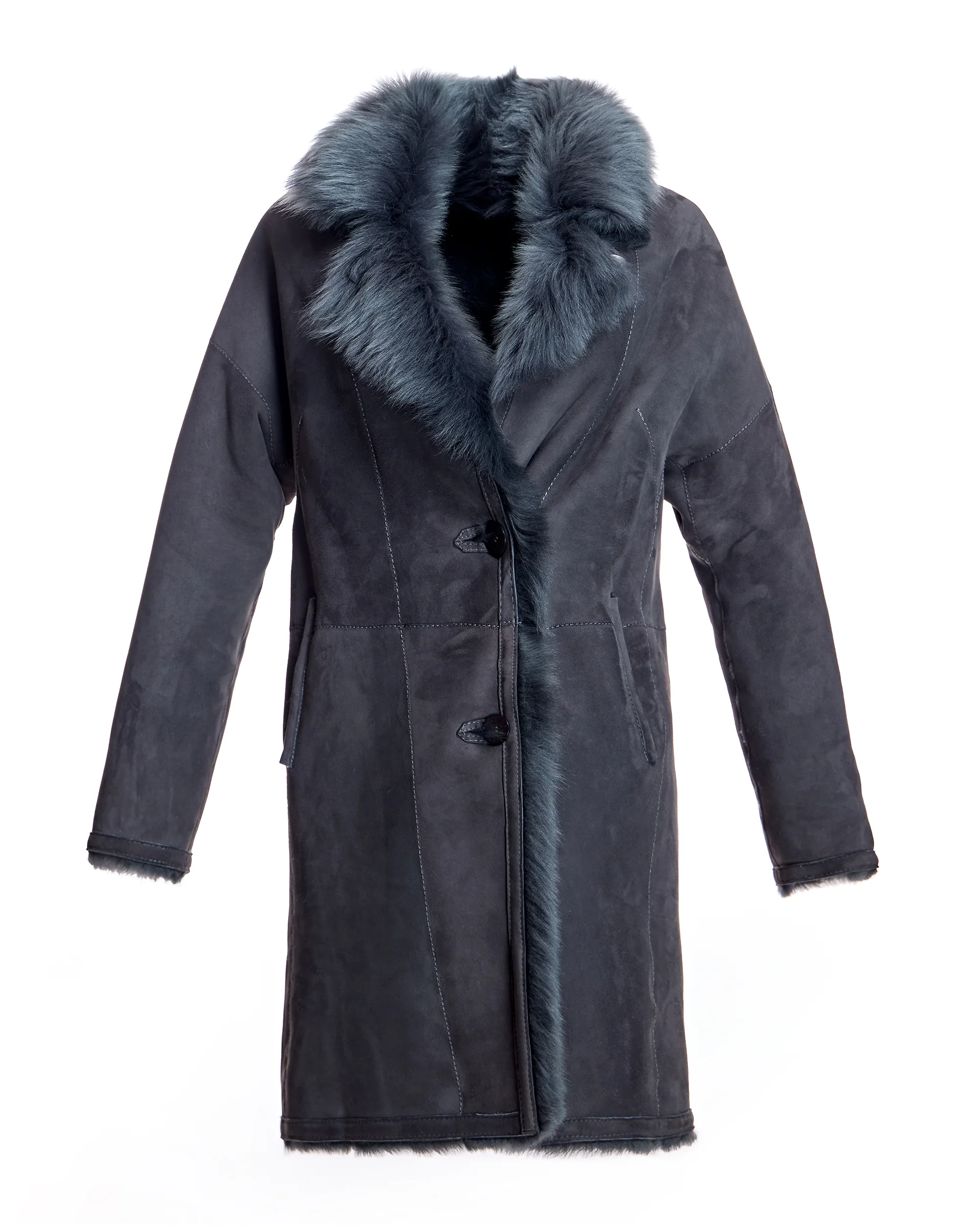 Julia & Stella by Maximilian Reversible Shearling Jacket-Maximilian - Image 8