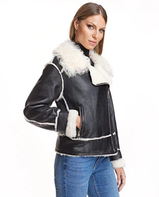 LAMB JACKET WITH TIKRADOR SHEEP COLLAR-Maximilian - Image 3
