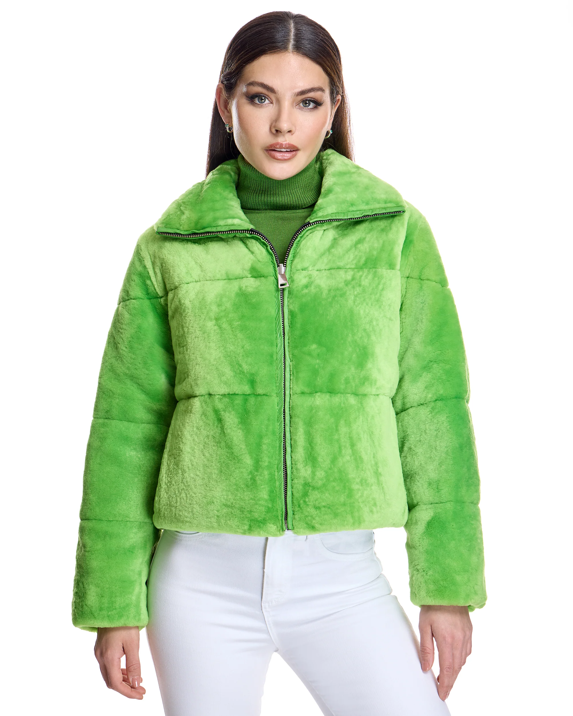 Julia & Stella Shearling Jacket Reversible to Nylon-Maximilian - Image 3