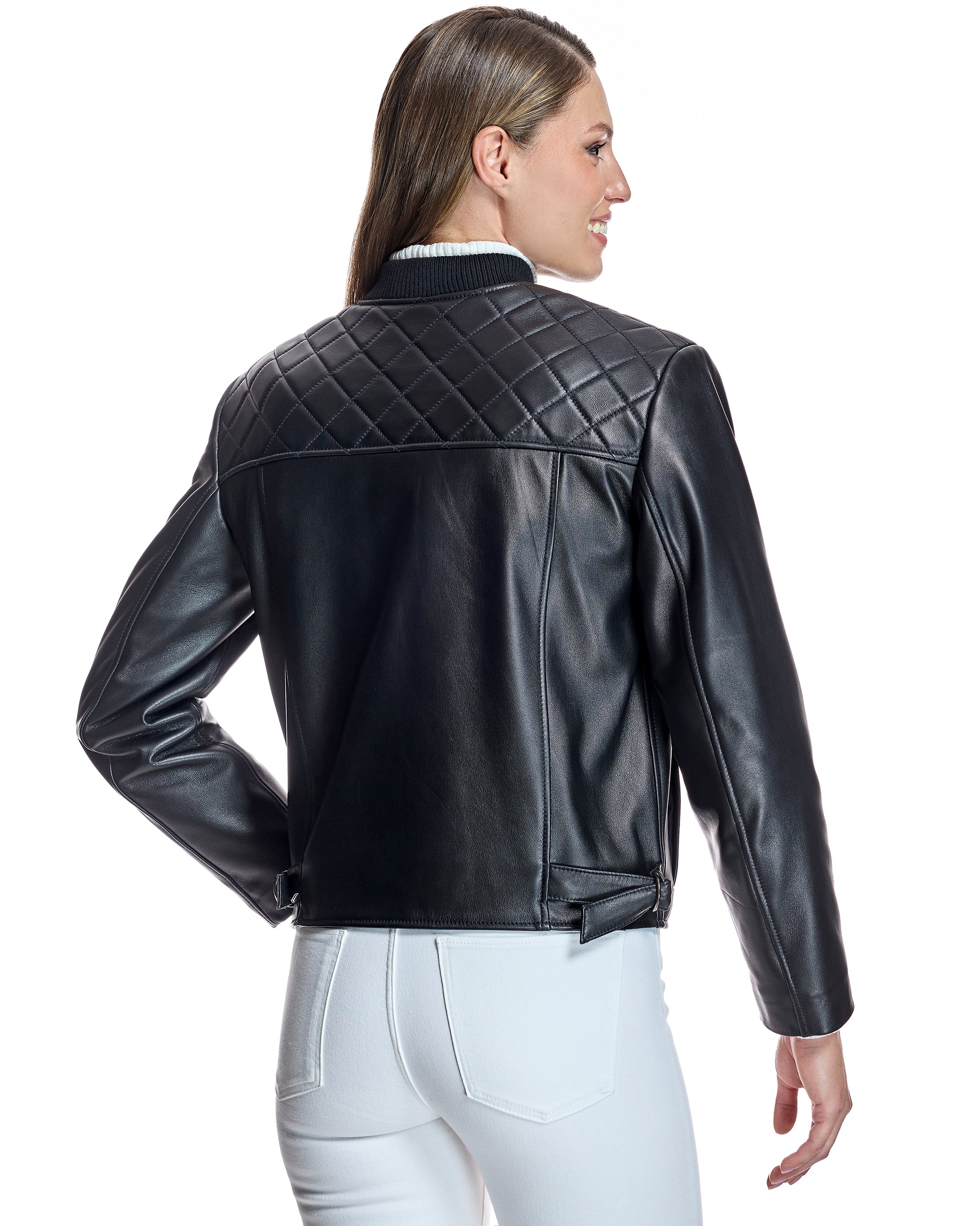 Quilted Leather Jacket-Maximilian - Image 3