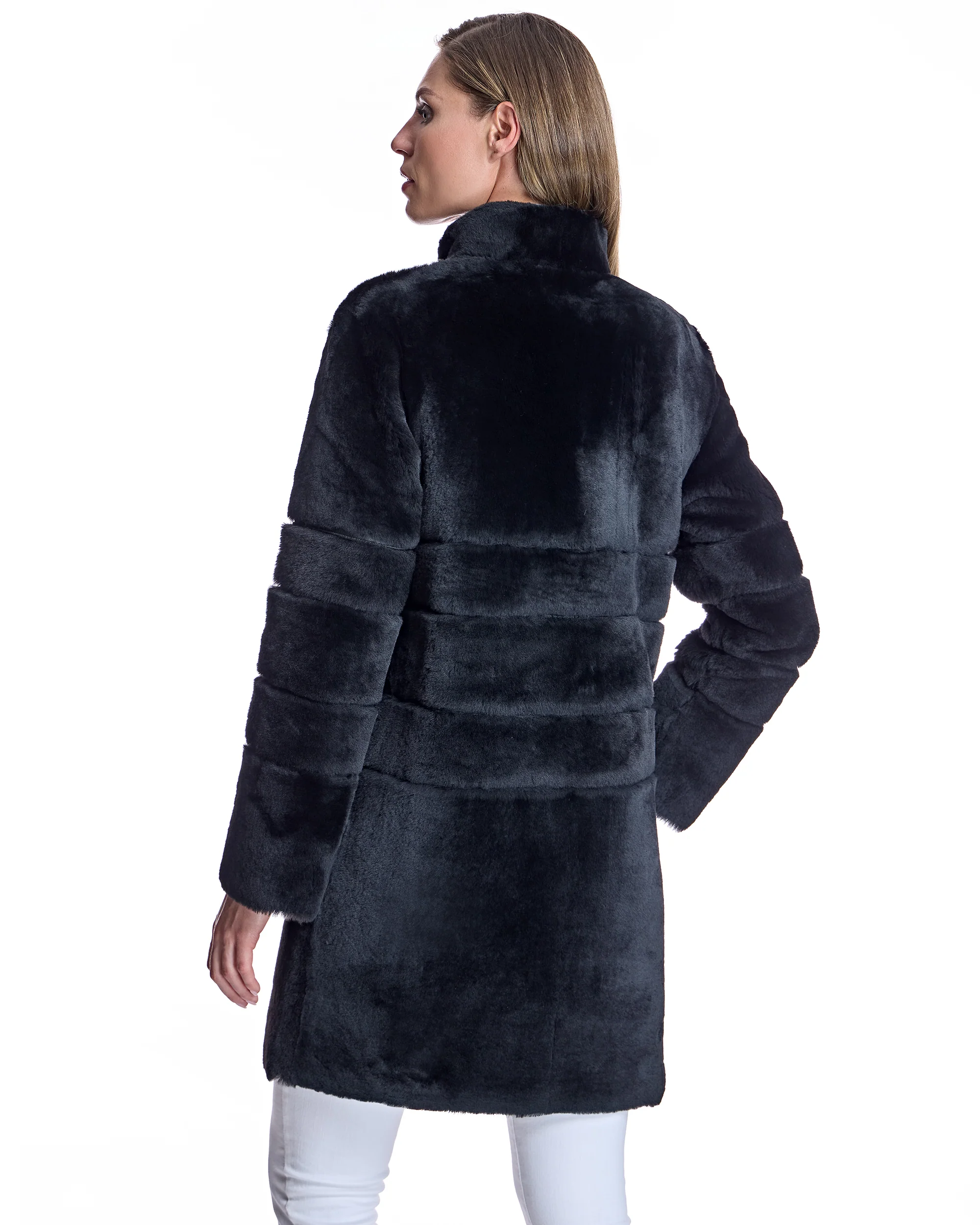 Maximilian Horizontal Shearling Jacket-Maximilian - Image 4