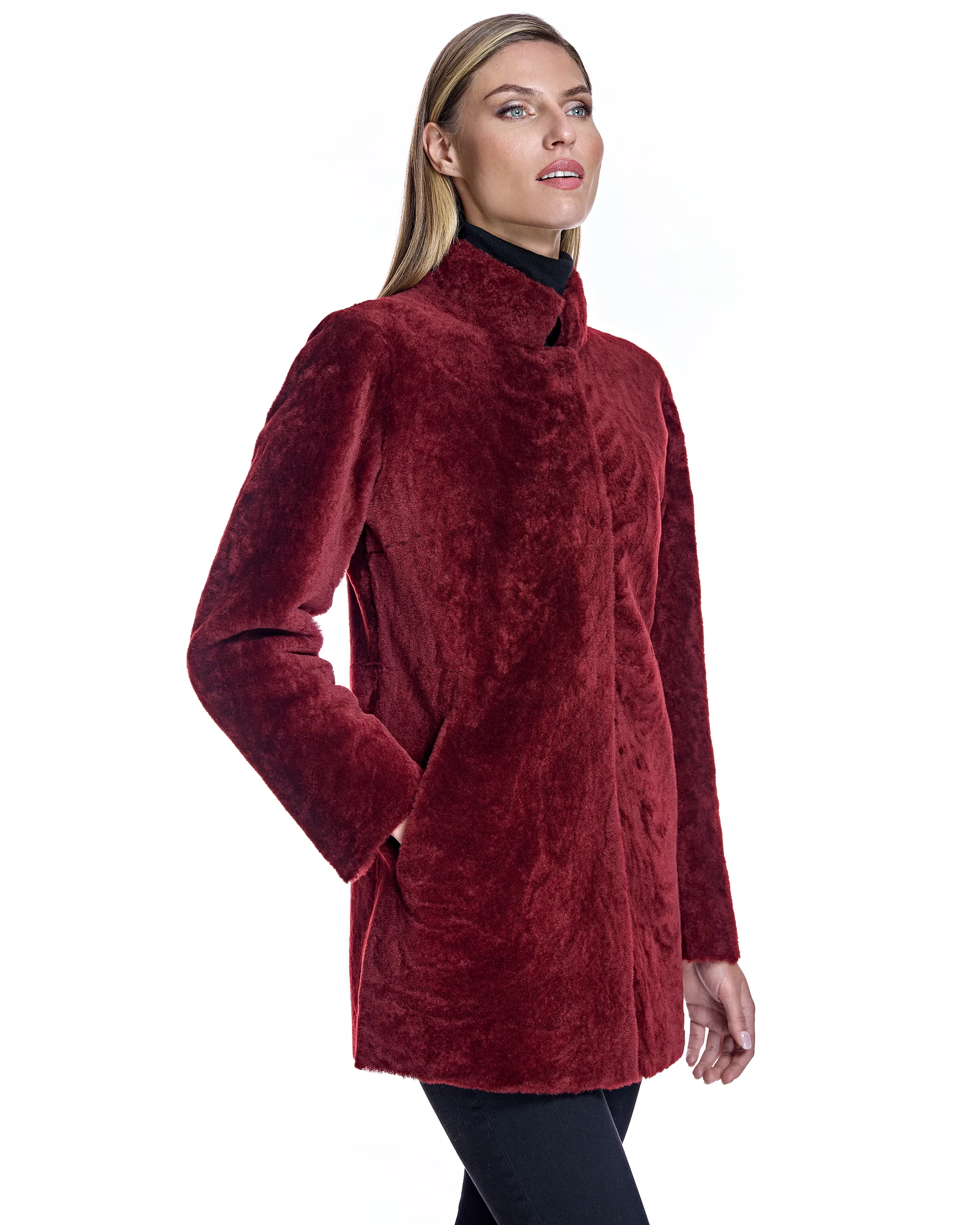 Maximilian Reversible Shearling Jacket-Maximilian - Image 11
