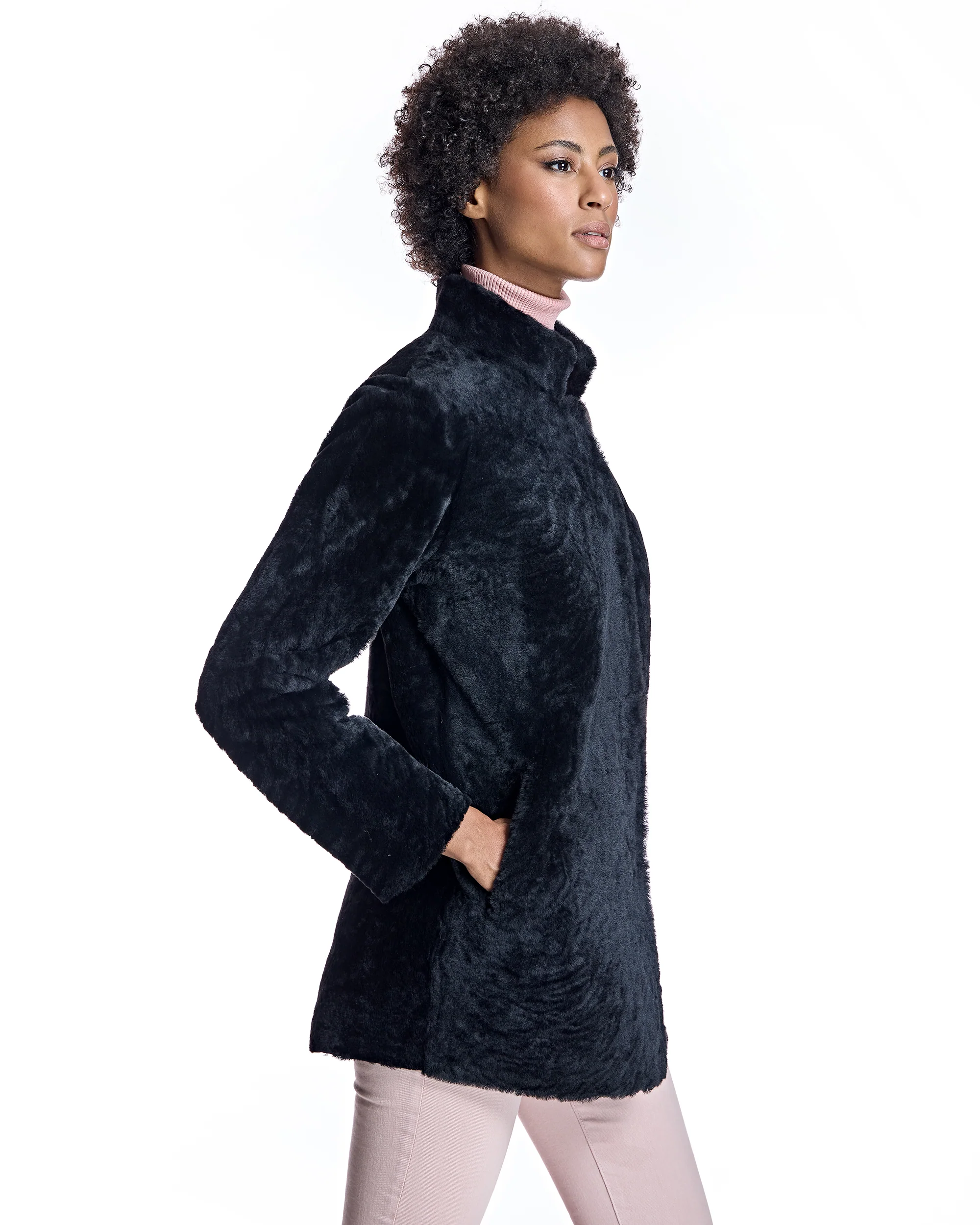 Maximilian Reversible Shearling Jacket-Maximilian - Image 4