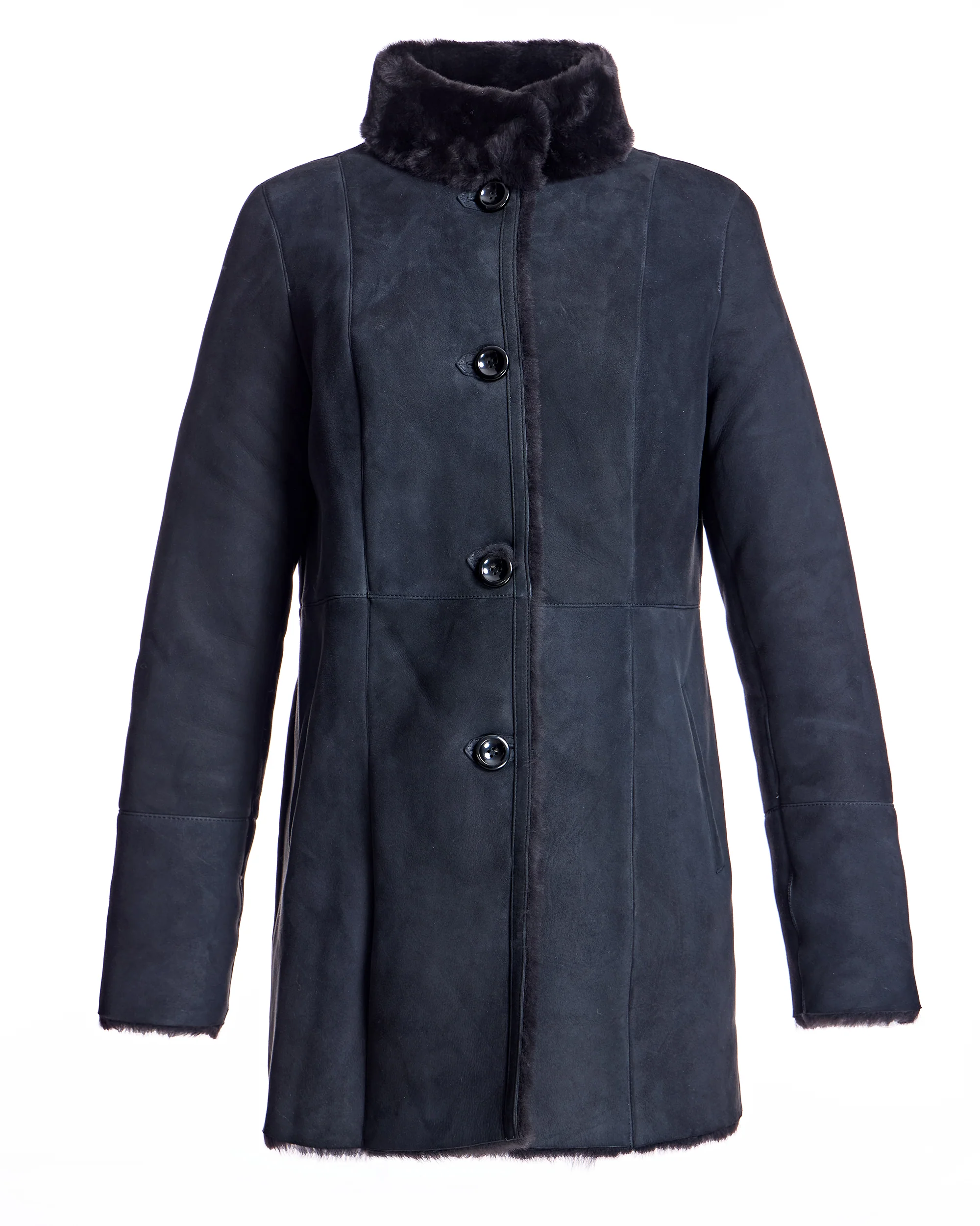 Shearling Jacket with Stand Collar - Image 19