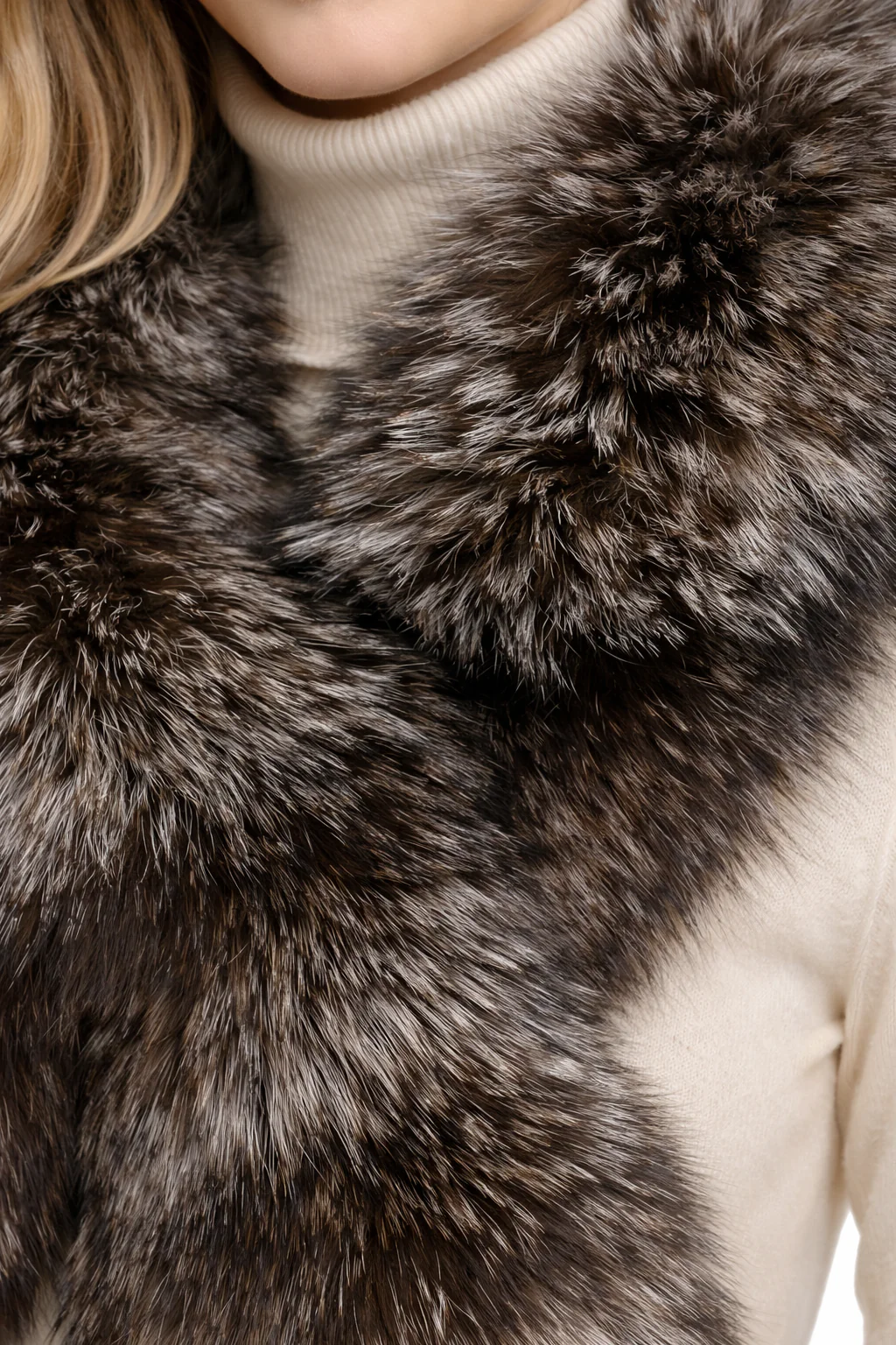 Silver Fox Pull Thru Scarf - Image 3