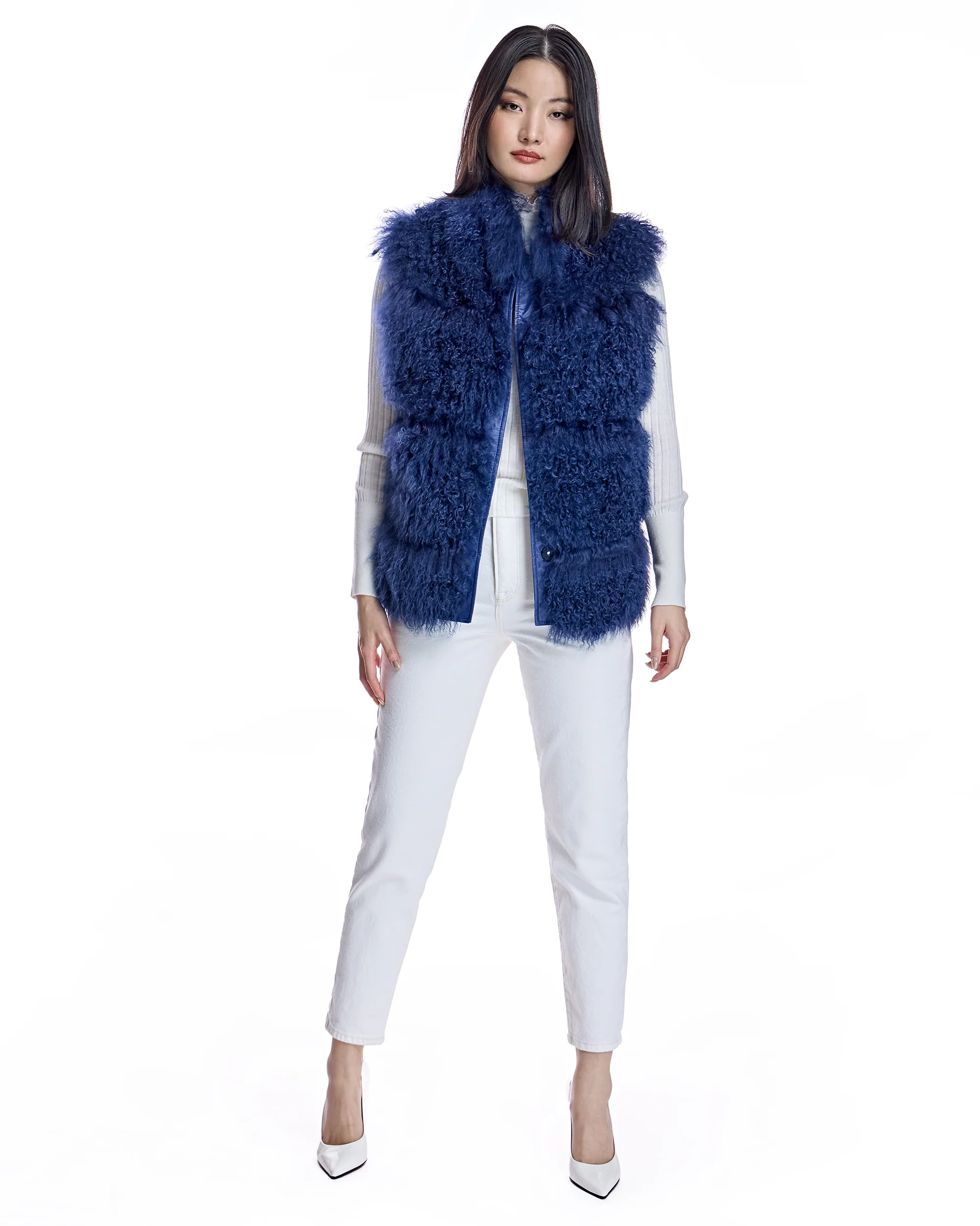 Tibetan Lamb Poly Vest - Image 4
