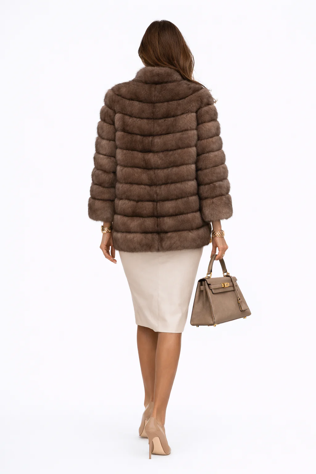 Tortora Dyed Russian Sable Jacket -27" - Image 2