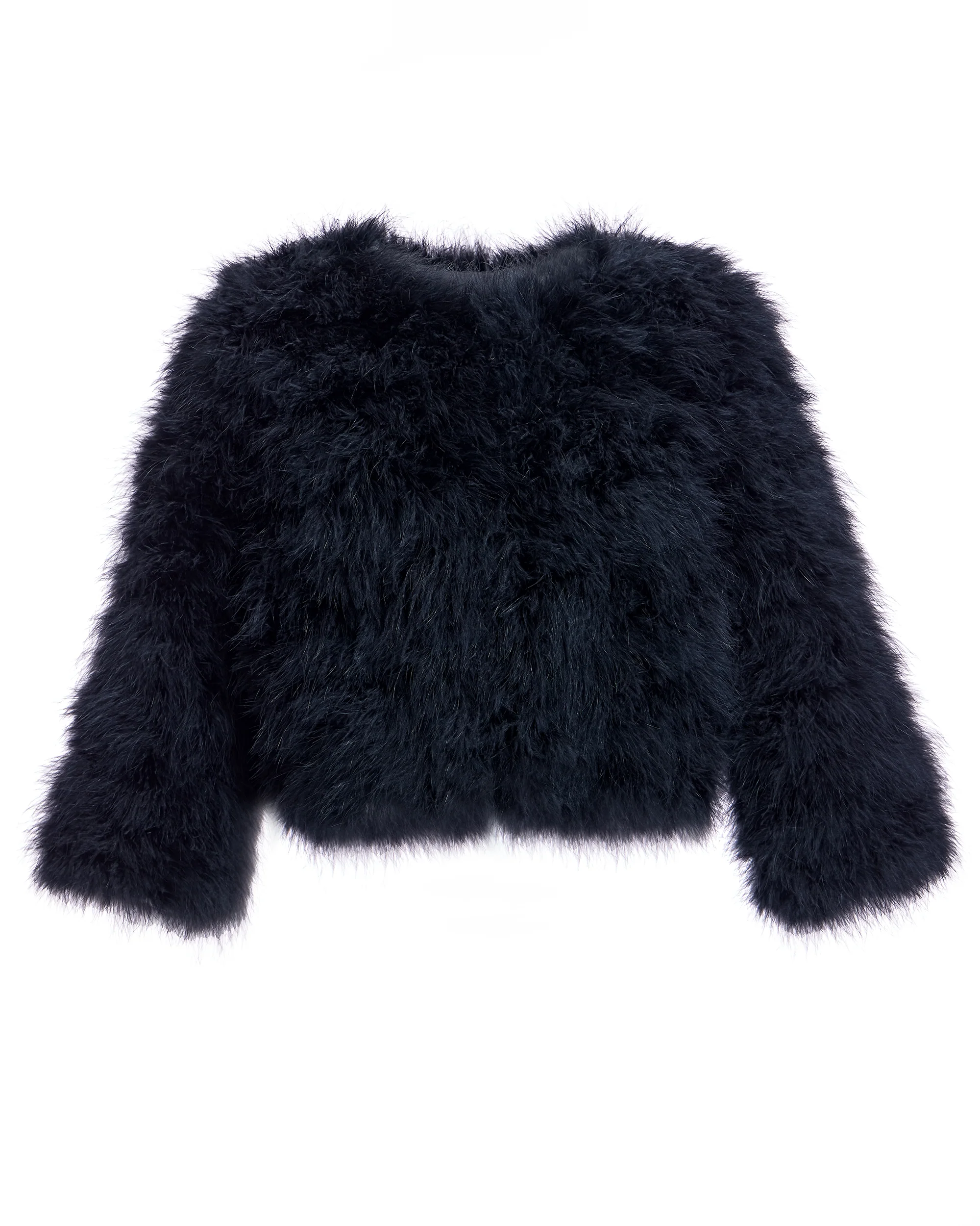 Cropped Feather Bolero- Maximilian - Image 14